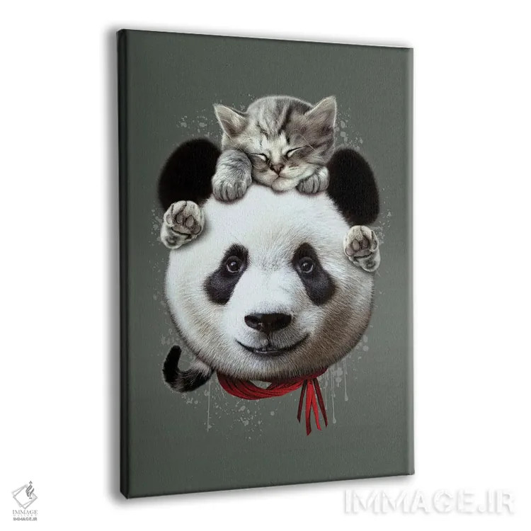 تابلو گربه روی پاند اثر آدام لاولس - نمای پرسپکتیو محصول