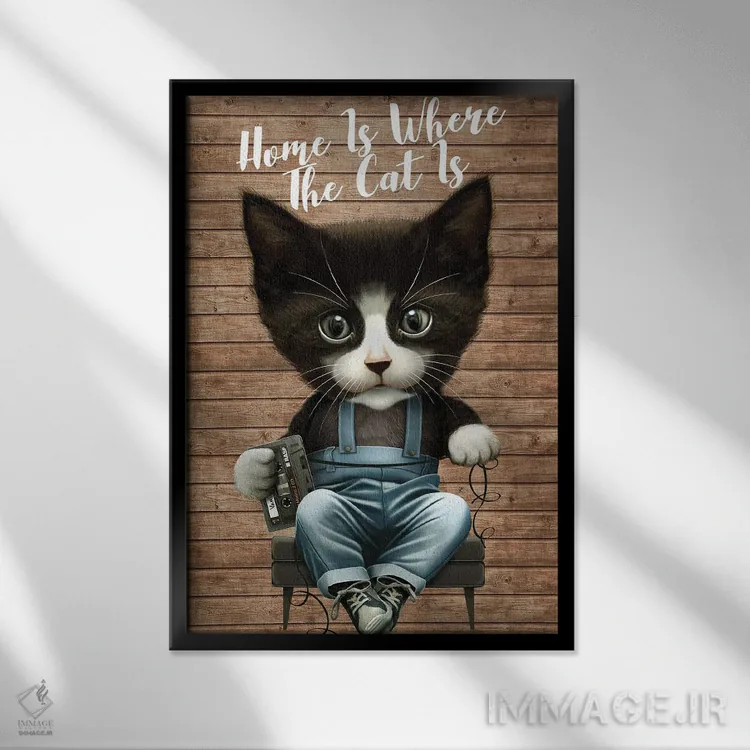 تابلو کاست اثر آدام لاولس - نمای قابدار مشکی