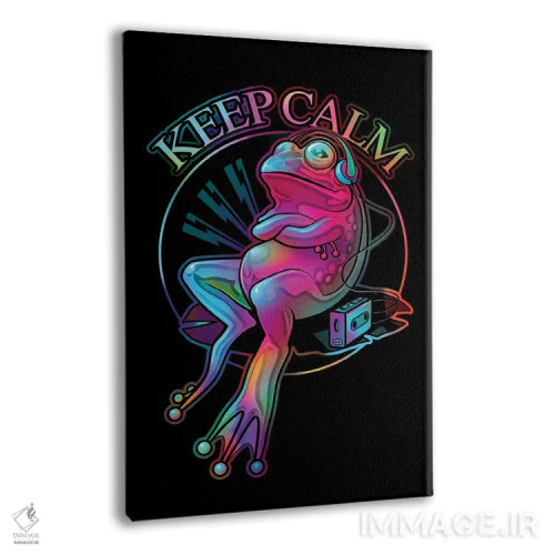 تابلو قورباغه آرامش خود را حفظ کن اثر آدام لاولس - نمای پرسپکتیو محصول