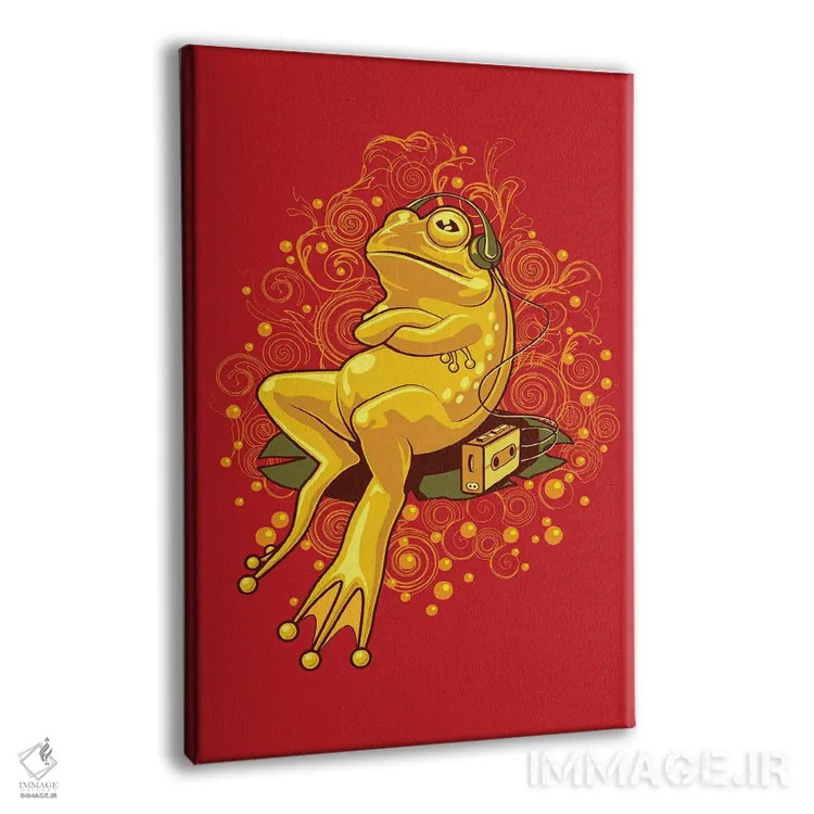 تابلو قورباغه آرام و ریلکس اثر آدام لاولس - نمای پرسپکتیو محصول