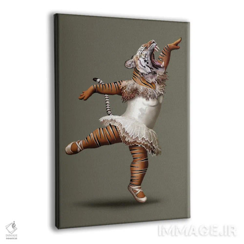 تابلو رقص ببر قاتل اثر آدام لاولس - نمای پرسپکتیو محصول