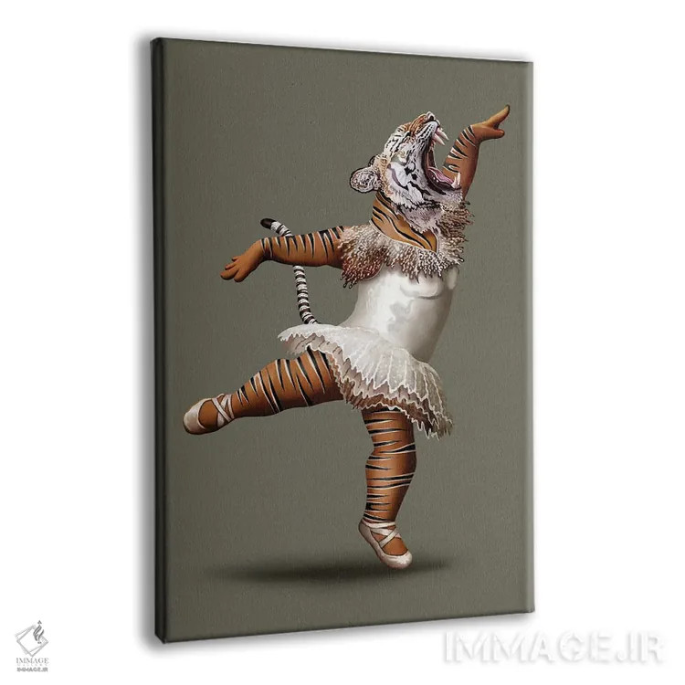 تابلو رقص ببر قاتل اثر آدام لاولس - نمای پرسپکتیو محصول