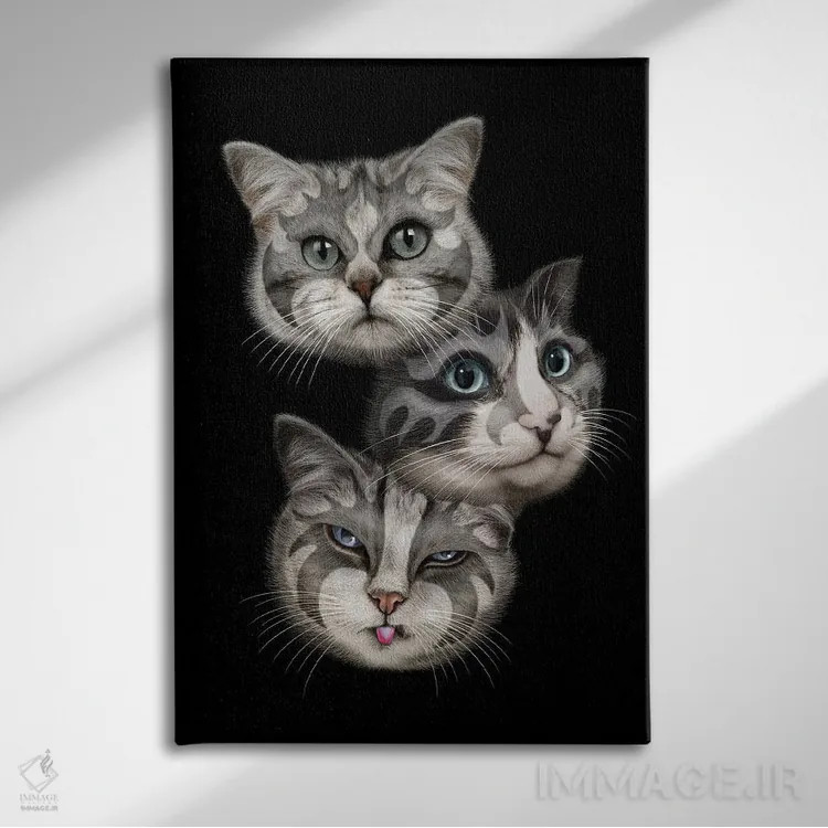 تابلو بوسهها اثر آدام لاولس - نمای روبهرو روی دیوار