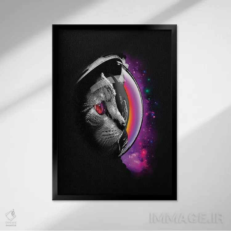 تابلو بینهایت اثر آدام لاولس - نمای قابدار مشکی