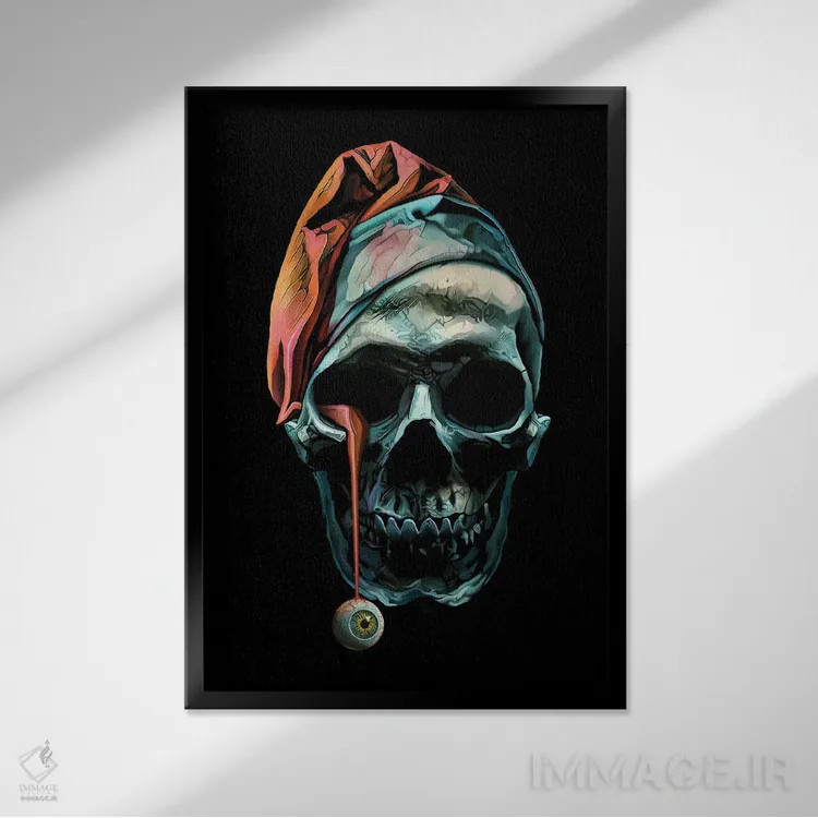 تابلو چشم (کره چشم) اثر آدام لاولس - نمای قابدار مشکی