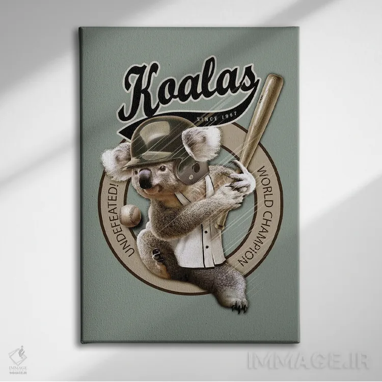 تابلو رِنجِرهای کوالا اثر آدام لاولس - نمای روبهرو روی دیوار