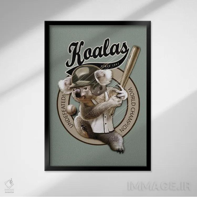 تابلو رِنجِرهای کوالا اثر آدام لاولس - نمای قابدار مشکی