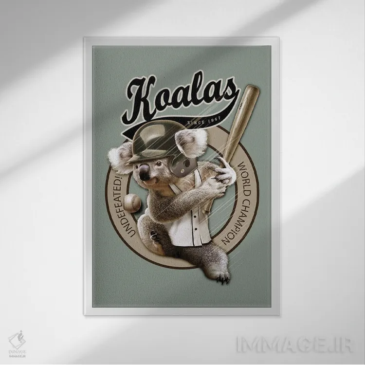 تابلو رِنجِرهای کوالا اثر آدام لاولس - نمای قابدار سفید