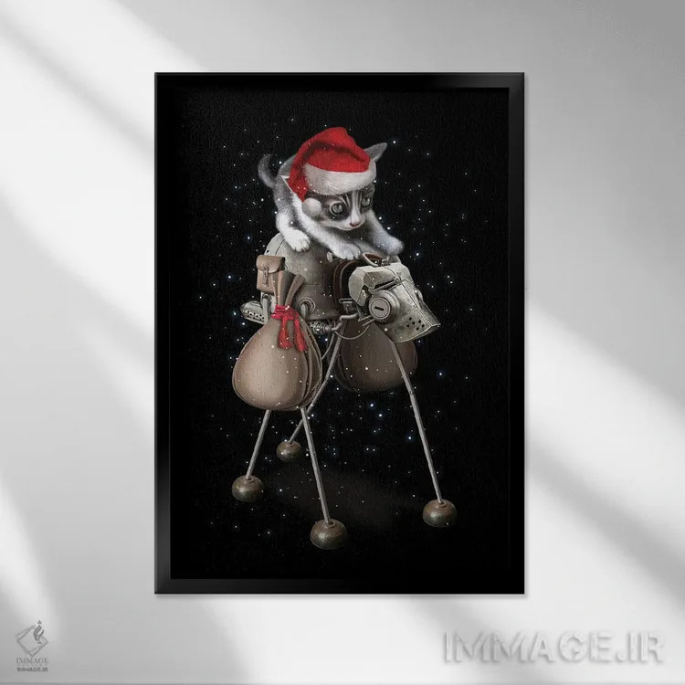 تابلو تحویل (سفارش/بسته) اثر آدام لاولس - نمای قابدار مشکی