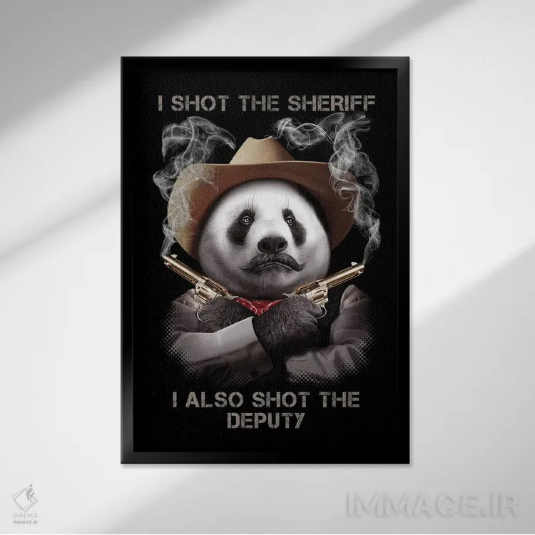 تابلو کلانتر اثر آدام لاولس - نمای قابدار مشکی