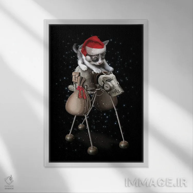 تابلو تحویل (سفارش/بسته) اثر آدام لاولس - نمای قابدار سفید