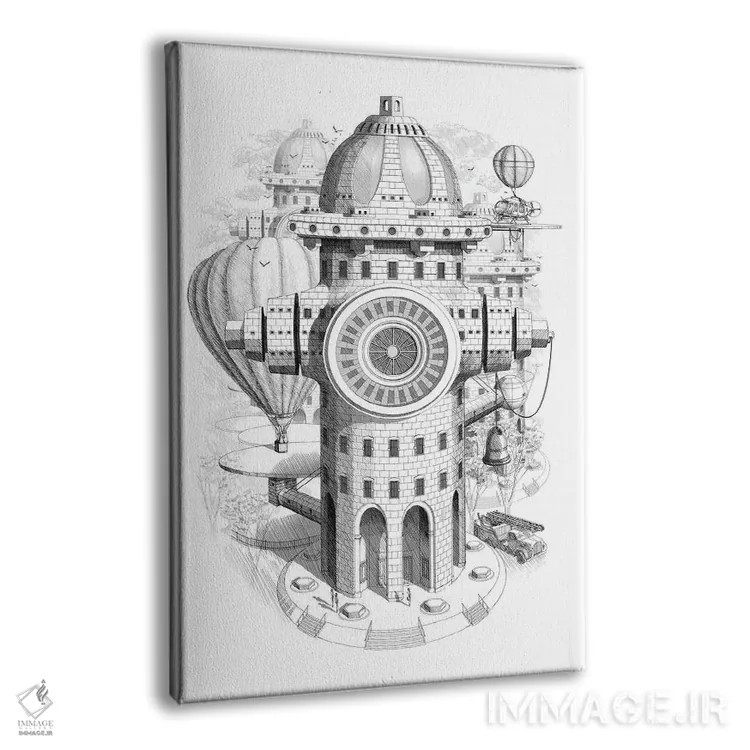 تابلو برای آتشنشان اثر آدام لاولس - نمای پرسپکتیو محصول