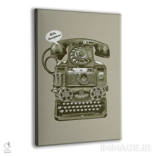 تابلو اولین گوشی هوشمند اثر آدام لاولس - نمای پرسپکتیو محصول