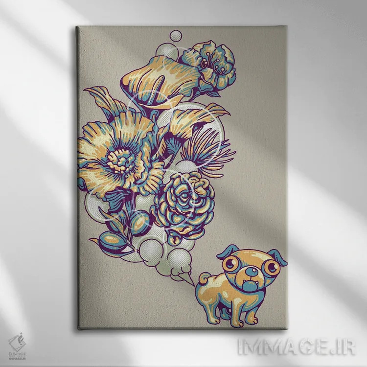 تابلو بوی بد (باد شکم) اثر آدام لاولس - نمای روبهرو روی دیوار