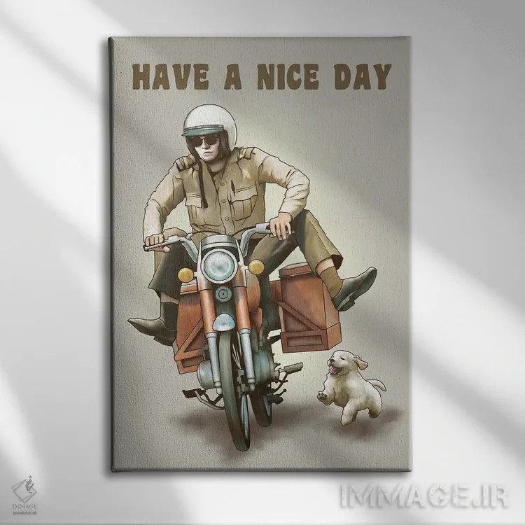 تابلو روز خوبی داشته باشی اثر آدام لاولس - نمای روبهرو روی دیوار