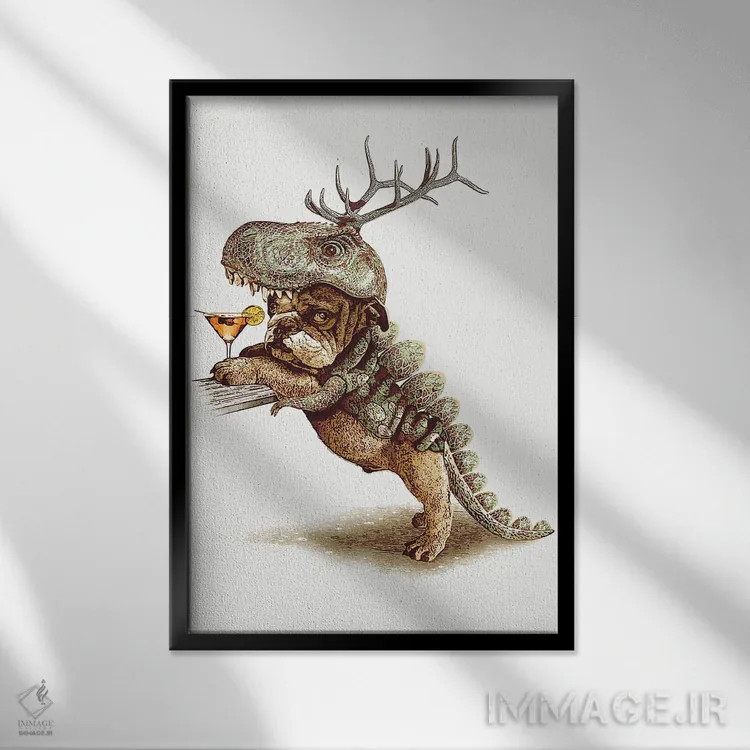 تابلو جشن لباس مبدل اثر آدام لاولس - نمای قابدار مشکی