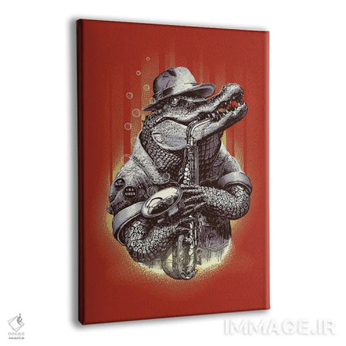 تابلو راک کروکودیل (سبک موسیقی یا اسم خاص) اثر آدام لاولس - نمای پرسپکتیو محصول