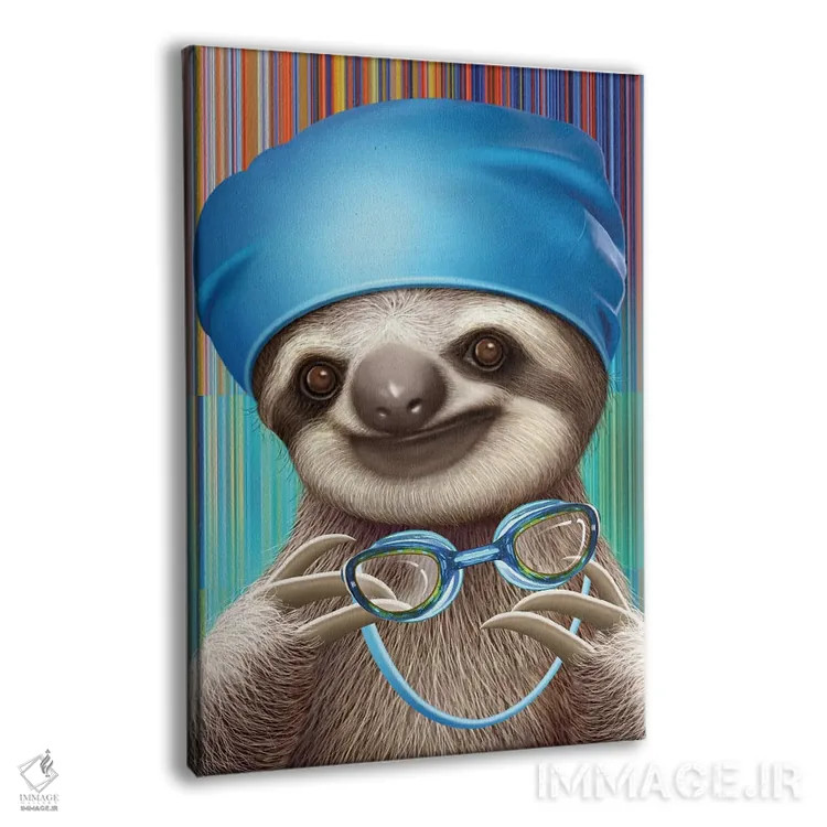 تابلو کُندرو با عینک شنا اثر آدام لاولس - نمای پرسپکتیو محصول