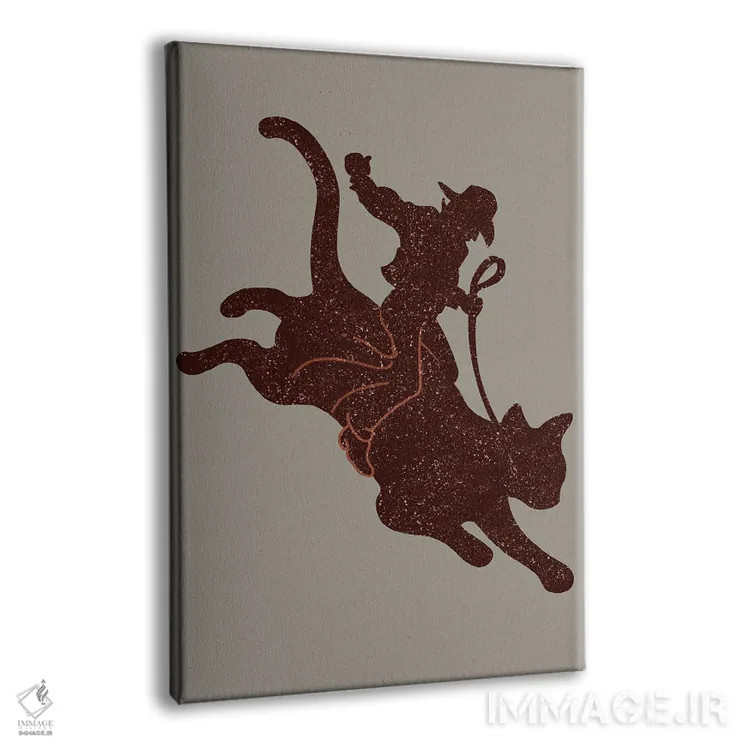 تابلو گربه سوارکار رویدیو اثر آدام لاولس - نمای پرسپکتیو محصول