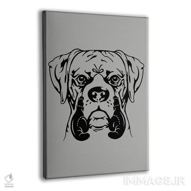 تابلو بوکسور جوان اثر آدام لاولس - نمای پرسپکتیو محصول