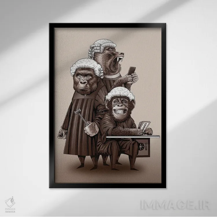 تابلو فعالگرایی اثر آدام لاولس - نمای قابدار مشکی