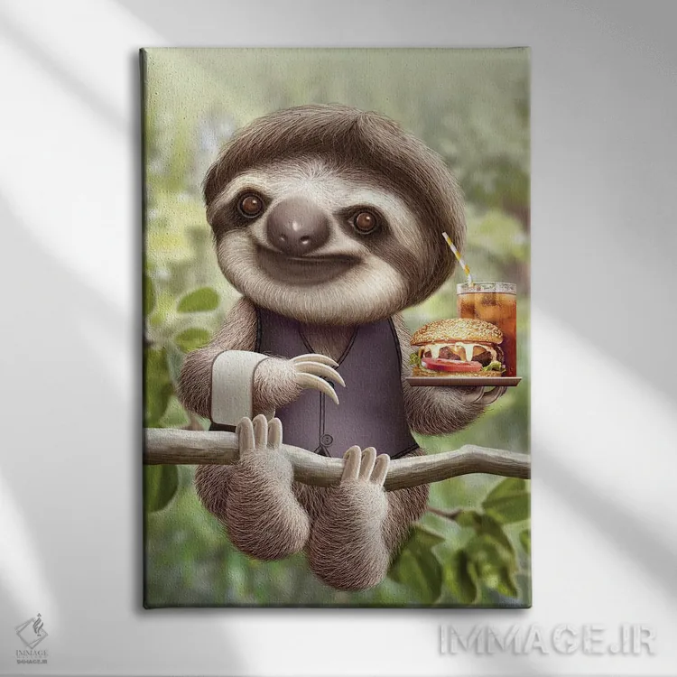 تابلو خدمات انتری (Ontree، نام خاص یا برند) اثر آدام لاولس - نمای روبهرو روی دیوار