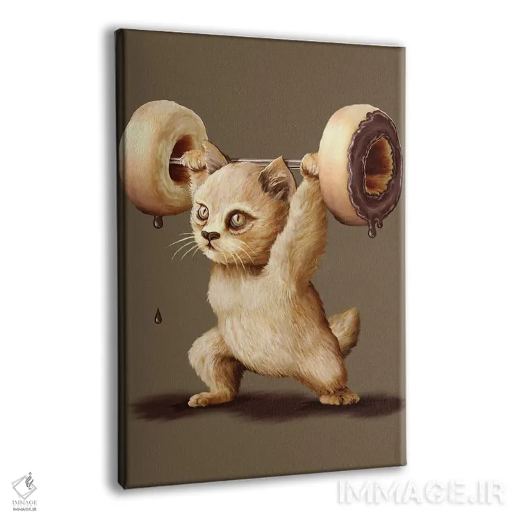 تابلو بلند کردن دونات اثر آدام لاولس - نمای پرسپکتیو محصول