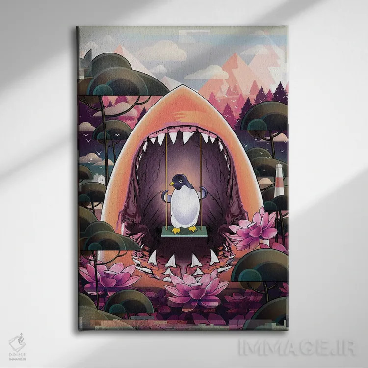 تابلو خوش بگذران اثر آدام لاولس - نمای روبهرو روی دیوار