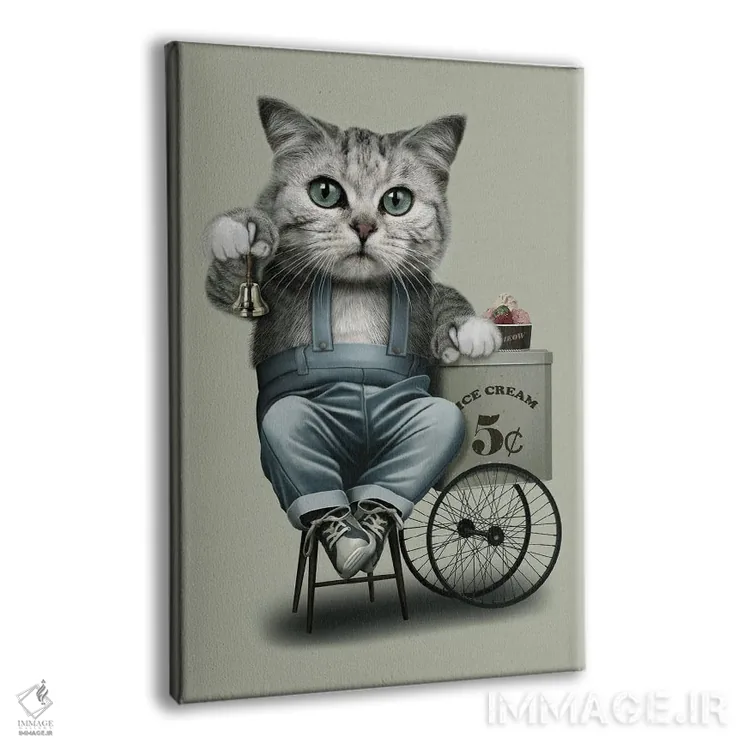 تابلو فروشنده بستنی اثر آدام لاولس - نمای پرسپکتیو محصول