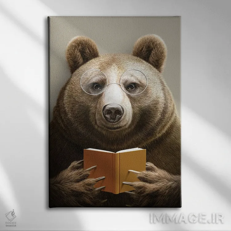 تابلو خرس اثر آدام لاولس - نمای روبهرو روی دیوار