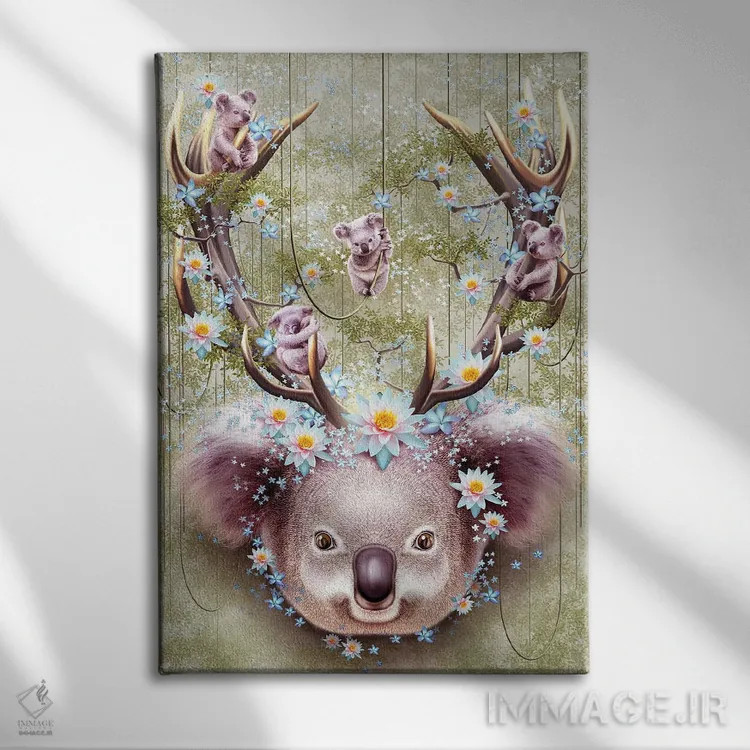 تابلو کوالا اثر آدام لاولس - نمای روبهرو روی دیوار