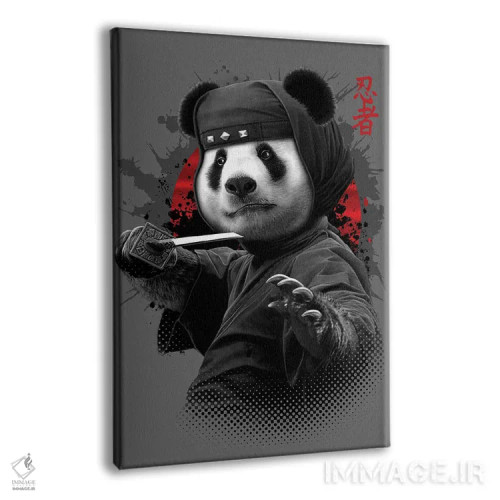 تابلو پاندای نینجا اثر آدام لاولس - نمای پرسپکتیو محصول