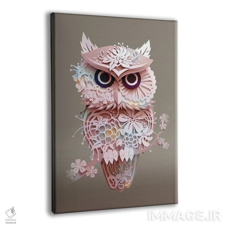 تابلو جغد در بهار اثر آدام لاولس - نمای پرسپکتیو محصول