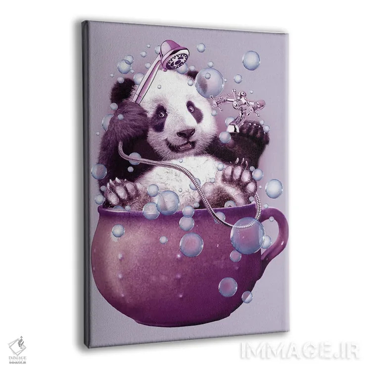 تابلو حمام پاندا اثر آدام لاولس - نمای پرسپکتیو محصول