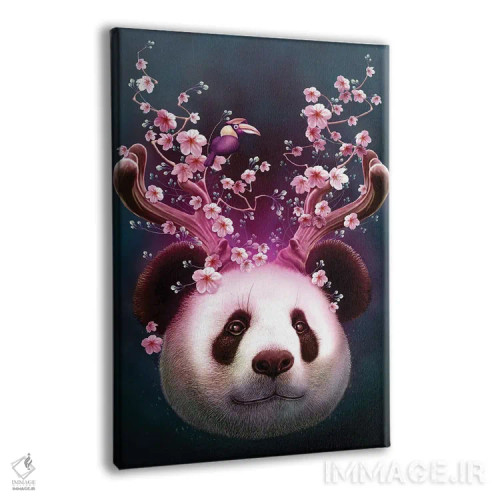 تابلو پاندا با شاخ بالا اثر آدام لاولس - نمای پرسپکتیو محصول