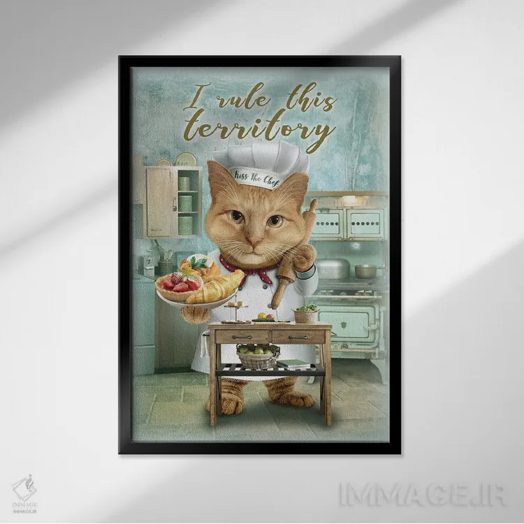 تابلو قلمرو من اثر آدام لاولس - نمای قابدار مشکی