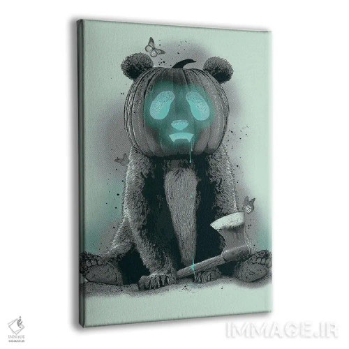 تابلو پاندالووین (ترکیبی از پاندا و هالووین) اثر آدام لاولس - نمای پرسپکتیو محصول
