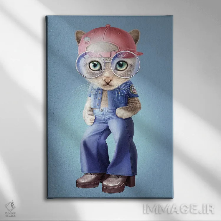 تابلو شلوار پاگشاد (سبک مد) اثر آدام لاولس - نمای روبهرو روی دیوار