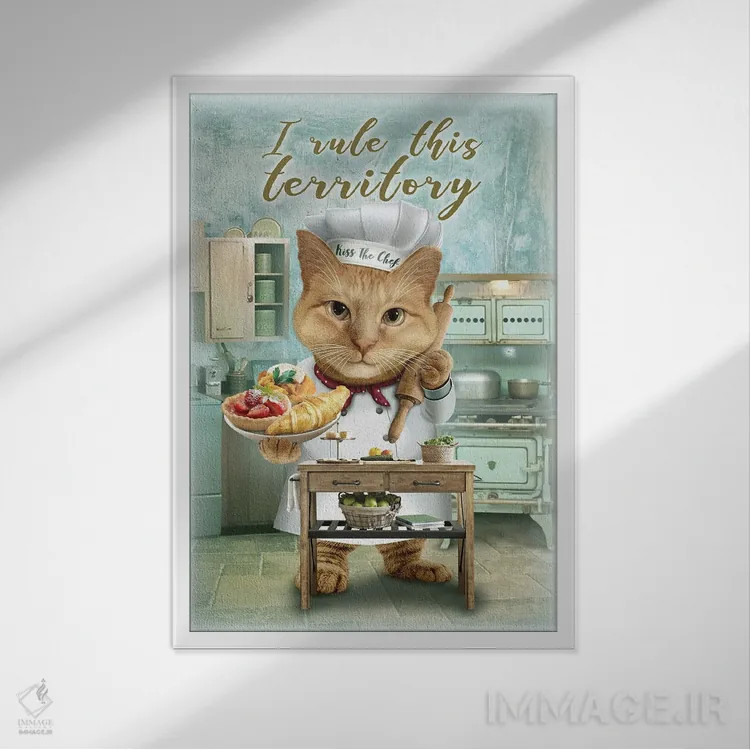 تابلو قلمرو من اثر آدام لاولس - نمای قابدار سفید