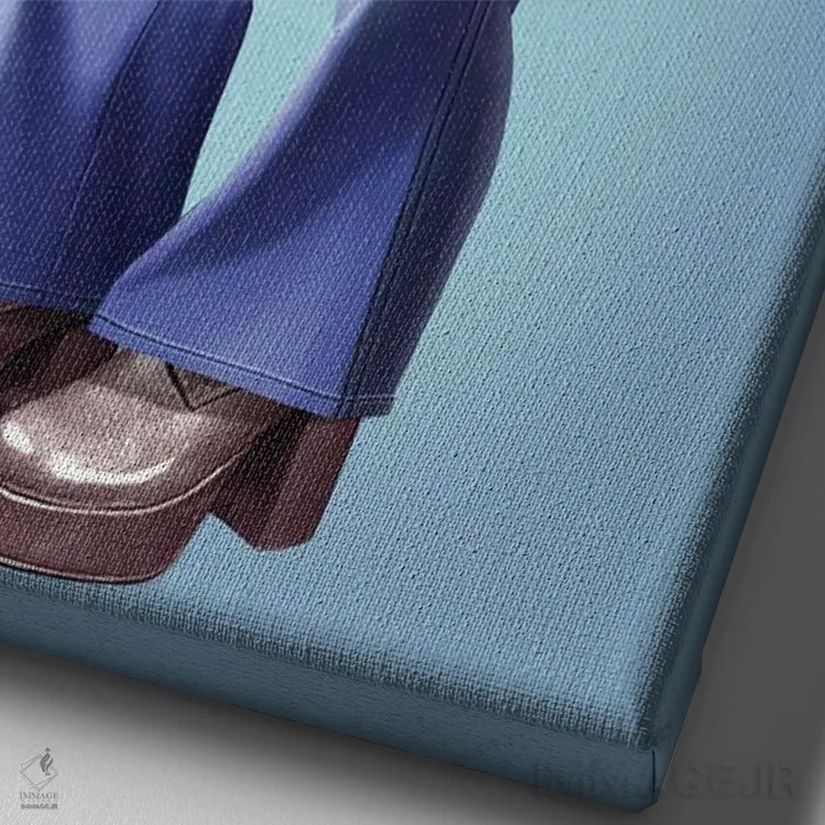 تابلو شلوار پاگشاد (سبک مد) اثر آدام لاولس - نمای نزدیک بافت بوم