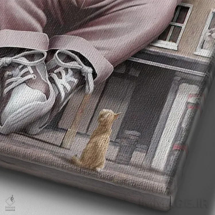 تابلو پیگاسور (خوکدایناسور) اثر آدام لاولس - نمای نزدیک بافت بوم