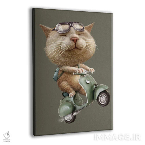 تابلو گربهٔ فراری اثر آدام لاولس - نمای پرسپکتیو محصول