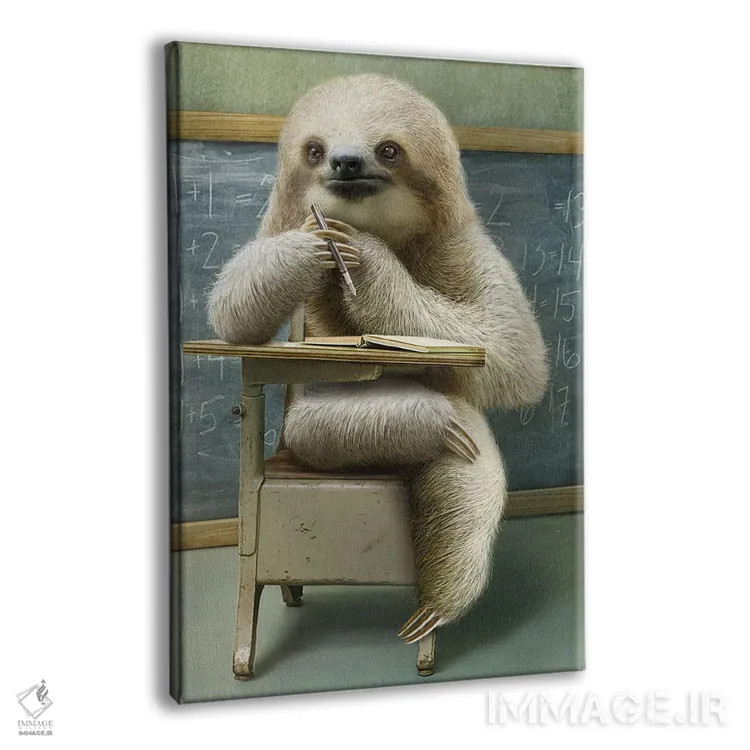 تابلو تنبل در کلاس اثر آدام لاولس - نمای پرسپکتیو محصول