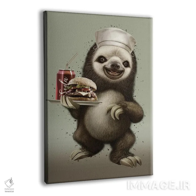 تابلو تنبل گارسون اثر آدام لاولس - نمای پرسپکتیو محصول