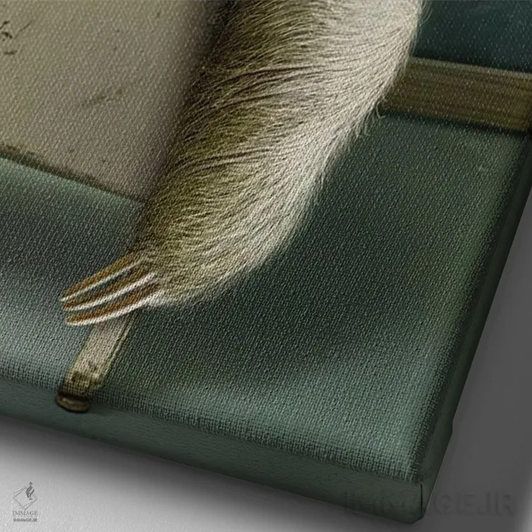 تابلو تنبل در کلاس اثر آدام لاولس - نمای نزدیک بافت بوم