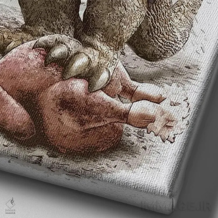 تابلو به اشتراک گذاشتن یعنی اهمیت دادن اثر آدام لاولس - نمای نزدیک بافت بوم