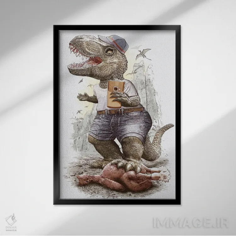 تابلو به اشتراک گذاشتن یعنی اهمیت دادن اثر آدام لاولس - نمای قابدار مشکی