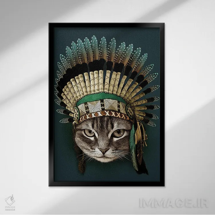 تابلو رئیس اثر آدام لاولس - نمای قابدار مشکی