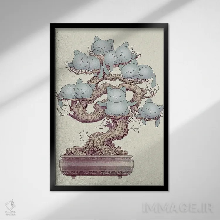 تابلو برگزیده اثر آدام لاولس - نمای قابدار مشکی