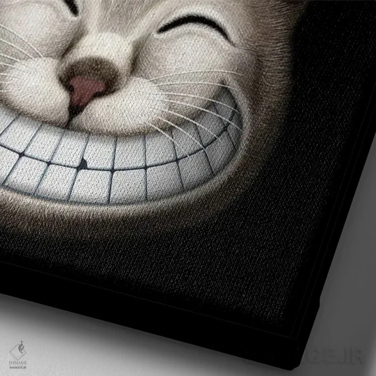 تابلو دو چهره اثر آدام لاولس - نمای نزدیک بافت بوم